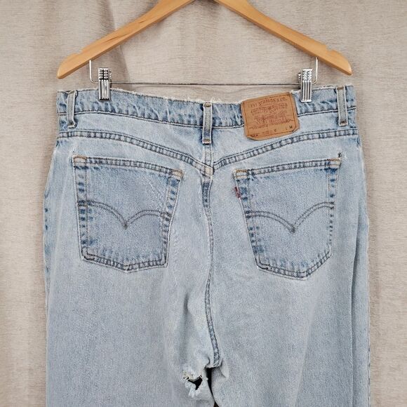 Levi's 522 Jeans Vintage 90's Women's Plus Size 20 Light Wash FLAWED - Picture 4 of 15